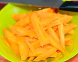 Foto del paso 1 de la receta: Noodles de arroz con pollo y zanahorias 🥕 🐣 🥕 🐣 🌾