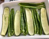 Une image de l'étape 15 de Courgettes et poivrons farcis bœuf, tomates et oignon.