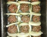 A picture of step 3 of Kofta with Tahini and Onions.