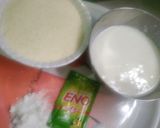 A picture of step 1 of Tricolour trimix dhokla.