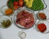 A picture of step 1 of Chicken ka salan.