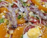 Foto del paso 8 de la receta: Ensalada de sardinas marinadas y naranja con limón encurtido y sésamo