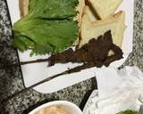 Suya sandwich and orange banana smoothie recipe step 3 photo