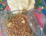 A picture of step 3 of Chany puri.