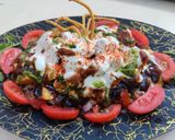 A picture of step 2 of Bread corn chaat.