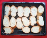 A picture of step 2 of French toast with garlic butter.