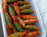 عکس مرحله 4 از دستور لواشک سه رنگ