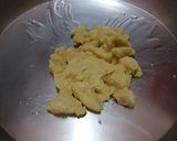 A picture of step 6 of Gullab gamoon.
