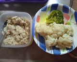 Foto del paso 2 de la receta: Budín de coliflor, vegetales y trigo burgol 🍅🫑🥦