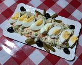 Une image de l'étape 7 de Salade d'Orzo aux légumes, thon et œufs 🍴.