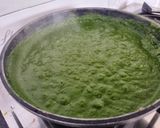 A picture of step 6 of Lasooni palakh paneer.