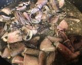 A picture of step 2 of Adobong Pusit (Squid Adobo).