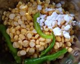 A picture of step 1 of Surati Sev Khamani.