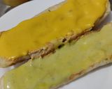 Foto del paso 1 de la receta: Sánduche🥯de pollo🍗y jamón🥓hawaiano🍍con queso🧀🥯🥪..
