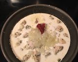 A picture of step 5 of Egg pasta with creamy rose sauce.