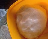 A picture of step 3 of Cheese stuffed paratha with smile emoji.