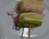芝司樂周末大挑戰動手做點心~水果起司三明治串的食譜步驟4照片