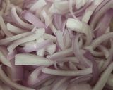 A picture of step 1 of Kanda Bhajiya.