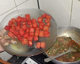 A picture of step 7 of Chilli Paneer.