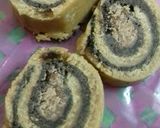 A picture of step 16 of Choco filled Biscuit Swiss Roll.