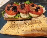 A picture of step 1 of Cheese Baguette Sandwich 😋.