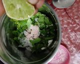 A picture of step 2 of Mint lemonade (welcome drink).