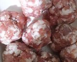 Hình bước làm 1 của món Canh khổ qua với thịt viên