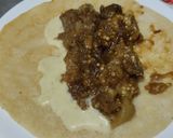 Foto del paso 9 de la receta: Wrap🥬de berenjena🍆bbq, cerdo🍖y salsa🧆mayo mostaza🌮🌯🥙