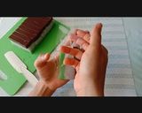 Foto langkah ke 4 dari resep Es Gabus Coklat Pandan.