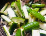 A picture of step 2 of Sponge gourd Masala.
