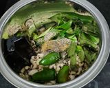 A picture of step 2 of Black eyed beans chilla.