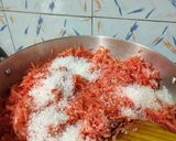 A picture of step 3 of Gajar ka halwa or Carrot pudding.