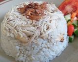 Foto langkah ke 4 dari resep Nasi tim ayam kampung.