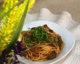 صورة لخطوة 3 من وصفة سباغيتي باللحمه وصوص الطماطم 🥩🍅🍝