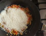 Foto del paso 3 de la receta: Arroz verde con tentáculos de calamar. #Mercado #CEBOLLA