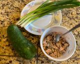 A picture of step 1 of Winter Melon Soup with Pork Paste Filling.