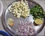 A picture of step 1 of Paneer Tikka Bread coins.