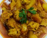 आलू सोयाबीन की सब्जी (aloo soyabeen ki sabzi recipe in Hindi) रेसिपी चरण 7 फोटो
