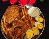 A picture of step 11 of Lahori chicken chargha.
