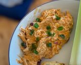 A picture of step 5 of Buffalo Chicken Dip.