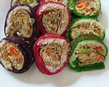 A picture of step 12 of Korean egg rolls.