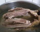 Hình bước làm 3 của món Cháo vịt gỏi vịt