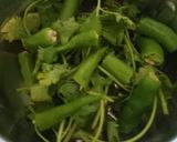 A picture of step 1 of Farali chutney.