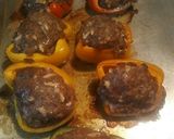 A picture of step 4 of Stuffed Peppers Sausage, Beef, and Apples.