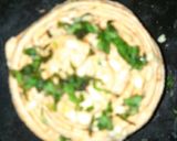 A picture of step 4 of Garlic masala lachha paratha.