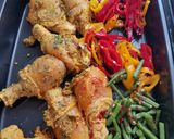 A picture of step 2 of Grilled Chicken drum sticks with vegetable #eid k pakwan.