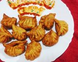 A picture of step 5 of Crispy Fried Mutton Momos.