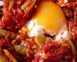 A picture of step 7 of Green Beans with Eggs.