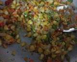 A picture of step 1 of Corn fried Rice.