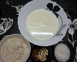 A picture of step 1 of Poha Kheer or Chirer Amrita Bhog.